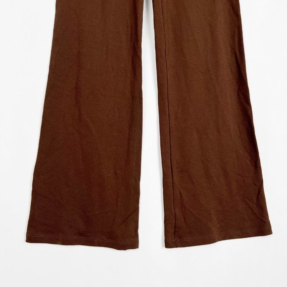 Ponte Flared Leggings High Waisted Rise Made in the USA Retro Bell Bottom Pants - Picture 9 of 11